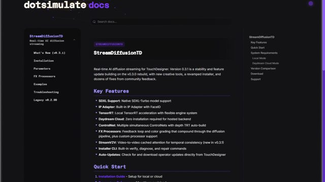 StreamDiffusionTD — документация